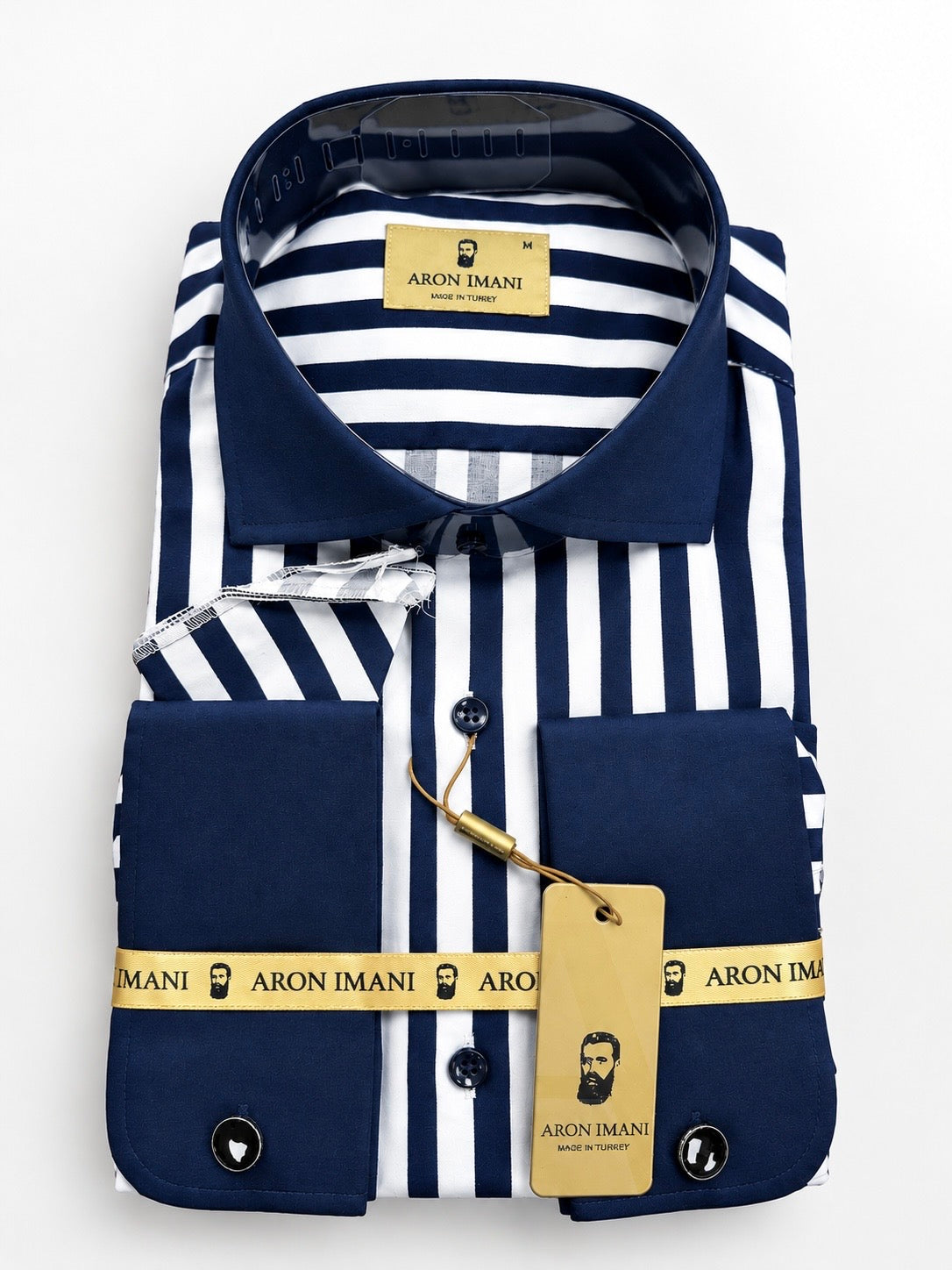Striped French Cuff Dress Shirt